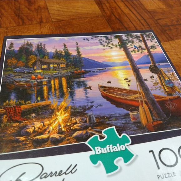 Buffalo Games Darrell Bush Canoe Lake Jigsaw Puzzle 1000 Pc 26.75" x 19.75" - Picture 2 of 4